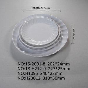 Assiettes de service rondes en mélamine incassable pour buffet, restaurant et fête – Vaisselle de table en <span class=keywords><strong>plastique</strong></span> grand format - Product Image 5