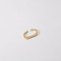 Joolim – bijoux en acier inoxydable plaqué or 18 carats, anneaux ouverts fins et brillants pour femmes, bagues à la mode