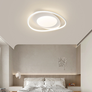 Pop Square Acryl-Lampe mit Metallakzenten für Wohnraumdekoration für Schlafzimmer und Wohnzimmer Moderne Nordische LED-Deckenleuchte - Product Image 1