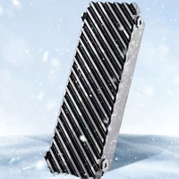 Dissipateur thermique pour SSD M.2 NVMe, armure de refroidissement double face entièrement en aluminium