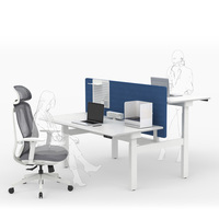 Meubles commerciaux, poste de travail debout mobile ergonomique, chaise de bureau, bureau électrique réglable pour les bureaux d'étude scolaire