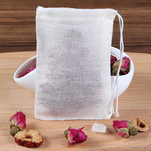 Sac à herbes en coton mousseline réutilisable et écologique avec cordon de serrage, pochette à thé en maille réutilisable, sacs d'emballage pour fleurs - Product Image 6