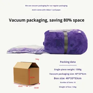 <span class=keywords><strong>Pull</strong></span> en molleton doux et épais, style nordique, à capuche, portable, couverture, poids lourd, surdimensionné, pour l'hiver - Product Image 3