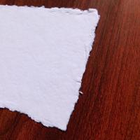 Deckle Edge coton papier fait main blanc bricolage Art carte d'invitation de mariage faisant 100% coton papier artisanal non coupé avec bords de Burt