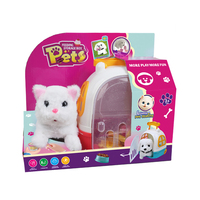 Supermarkt Maßgefertigtes Plüsch-Stofftier Elektrisch Laufende Simulierte Katze Plüschspielzeug Batteriebetrieben mit Sound Geschenkset für Kinder