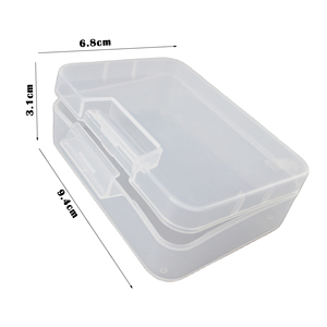 Boîte plastique transparente pour petits objets, boîte de rangement pour accessoires de manucure, petits casiers à vis, récipients pour perles - Product Image 2