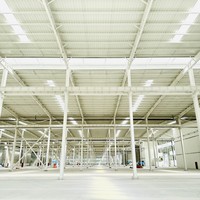 Atelier/Entrepôt à structure en acier résistant aux vents forts, cadre optimisé résistant aux vents brusques et intenses