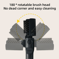 Brosse de nettoyage électrique rechargeable sans fil pour barbecue, poils en fil d'acier inoxydable, manche en plastique pour un nettoyage haute efficacité des rouille