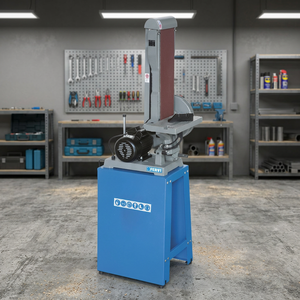 Meuleuse à bande inclinable FERVI avec moteur 230V 0,75kW, vitesse de la bande 330m/min, diamètre du disque 230mm - Product Image 3