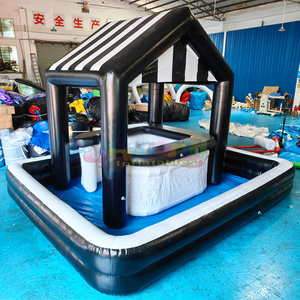 Bar inflable de PVC para piscina, tipo pub, con asientos para fiestas y eventos al aire libre. - Product Image 6