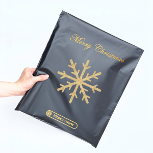 Emballage biodégradable personnalisé avec logo imprimé pour Noël, emballage en polyéthylène, sacs d'expédition par courrier UV, sacs d'expédition pour t-shirt - Product Image 3