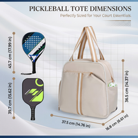 Sac de raquette de padel et de pickleball personnalisé avec logo, design chic multifonctionnel, durable, résistant à l'eau, en polyester léger et de haute qualité