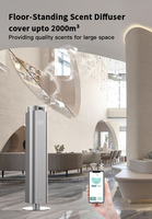 Diffuseur de parfum intelligent sur pied de 500 ml, application WiFi, télécommande, nébuliseur d'arômes sans eau pour hôtel, bureau, spa, maison