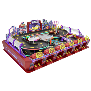 Leifengta Circuit <span class=keywords><strong>de</strong></span> course <span class=keywords><strong>de</strong></span> voitures sur rail pour 6-8 joueurs, jouet télécommandé sans fil Wi-Fi, couleur personnalisable, jeu à monnayeur en anglais - Product Image 1