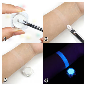 GP New <strong>Glow</strong> <strong>in</strong> <strong>Dark</strong> UV Neon Color Mineral Water Activated Invisible Washable Cosmetic Face Body Paint Eyeliner Makeup - Product Image 4