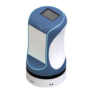 Intelligent Robotic Delivery Butler Autonomous Hotel Service Robot Motor 20kg Payload 0.9m/s Speed Two-<b>Drawer</b> Storage 6h - Product Image 4