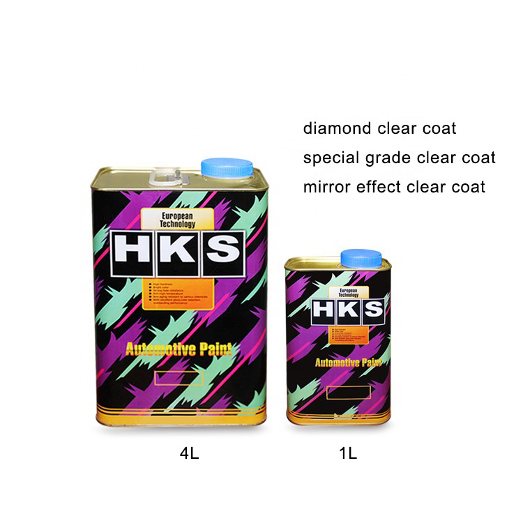 HKS marca de alta brillo 2K claro abrigo para coche Auto pintura de coche de alto contenido de sólidos