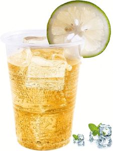 แก้วพลาสติกใสขนาด 12 ออนซ์ สำหรับเครื่องดื่มร้อนและเย็น แบบมีลอน - Product Image 3