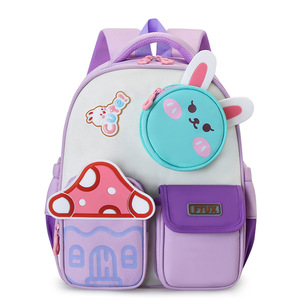 กระเป๋าเป้การ์ตูนน่ารักขนาดใหญ่ สำหรับเด็กอายุ 3-6 ปี เด็กชาย เด็กหญิง กระเป๋าไปโรงเรียนอนุบาล  บุด้วยไนลอน วัสดุผ้าอ๊อกซ์ฟอร์ด - Product Image 3