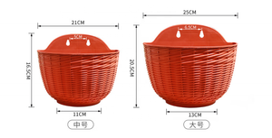 Rotin demi-rond tenture murale en plastique résine <span class=keywords><strong>balcon</strong></span> usine <span class=keywords><strong>pas</strong></span> <span class=keywords><strong>cher</strong></span> pots et jardinières <span class=keywords><strong>pot</strong></span> suspendu panier suspendu en plastique - Product Image 6
