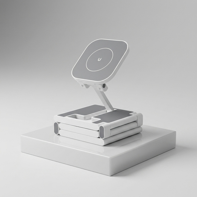 Foldable 15W 4-in-1 Magnetic Wireless Charging Station Portable Travel Multi-Device Charger Stand
