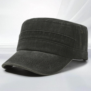 <b>Flat</b> Cap Gray Solid Color Breathable Foldable Unisex Sun <b>Hat</b> For Outdoor Spring Summer - Product Image 2