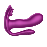 Vibrateur portable télécommandé pour culotte, 9 vitesses de vibration, stimulateur de poussée, jouet intime pour femme