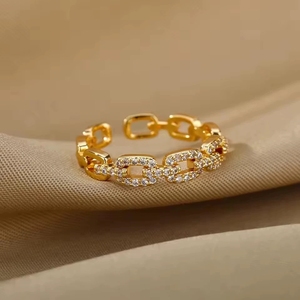 Nhẫn đôi zircon xoắn kiểu dáng cổ điển giá rẻ 422, thời trang thanh lịch, trang sức cưới dành cho nữ, quà tặng nữ, quà tặng cho các cô gái - Product Image 2