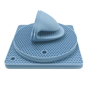 Mitaine en silicone extra longue professionnelle, mitaines de four avec doublure matelassée, protège-plats résistants à la chaleur - Product Image 3