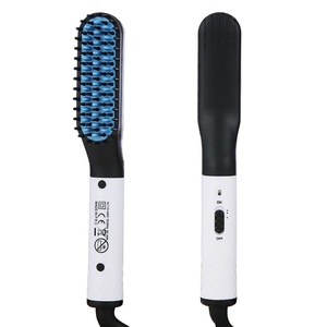 Mini <span class=keywords><strong>brosse</strong></span> électrique professionnelle, 1 pièce, Portable, pour les hommes, pour lisser la barbe - Product Image 1