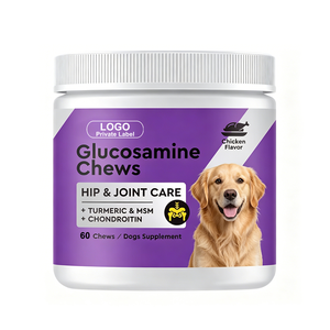 อาหารเสริมกลูโคซามีนสำหรับสุนัข OEM บรรเทาอาการปวดข้อ กลูโคซามีน คอนดรอยติน MSM สำหรับสุนัข บำรุงสะโพกและข้อต่อ - Product Image 1