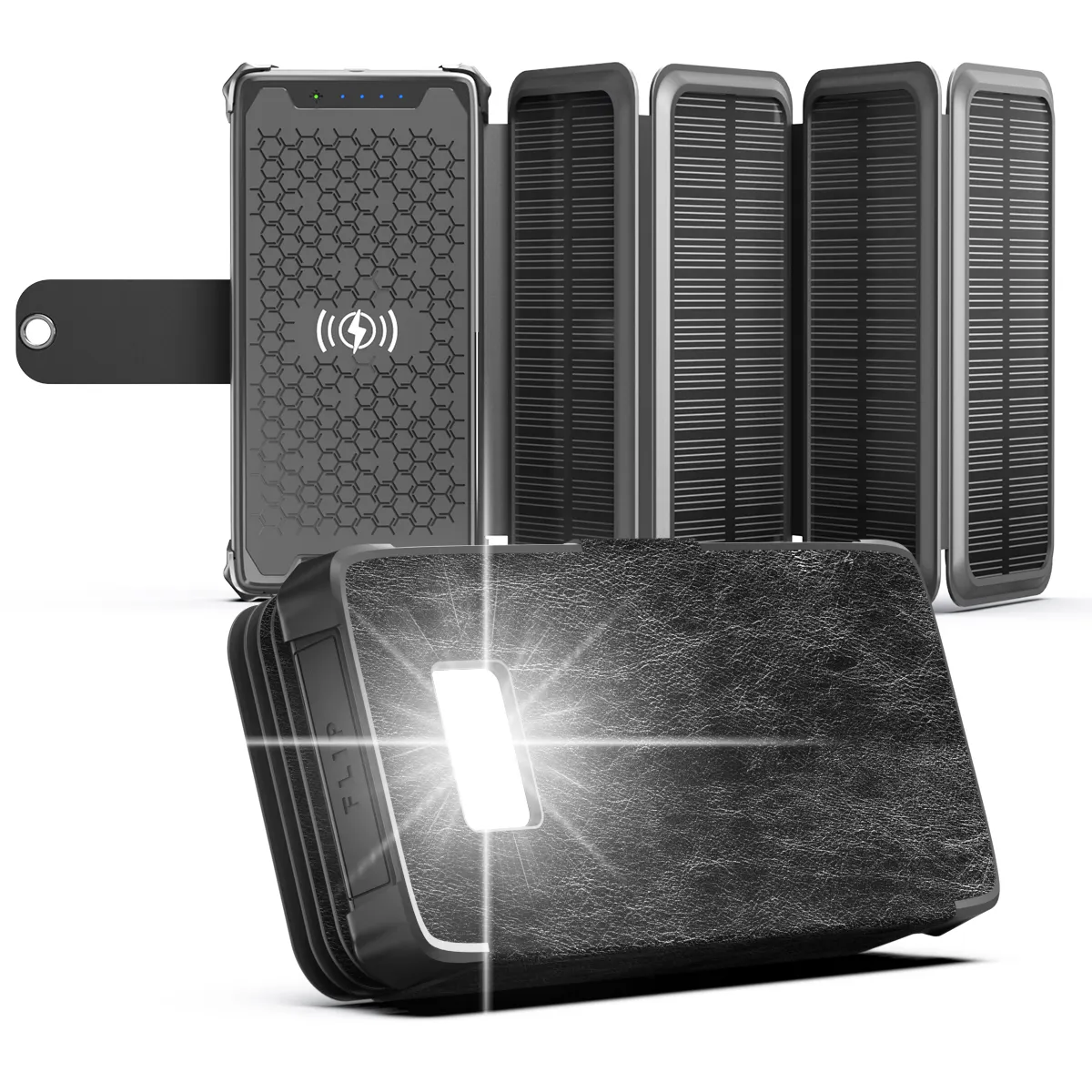 Iniu — téléphone portable pliable étanche 20000mah, polyvalent, chargeur sans fil rapide, batterie d'alimentation, d'extérieur, portable
