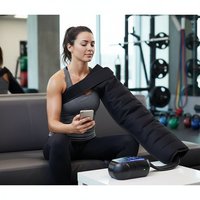 Masseur pneumatique pour les jambes VU à 12 chambres pour la récupération sportive, rechargeable, 8 modes, améliore la circulation, accélère la récupération musculaire