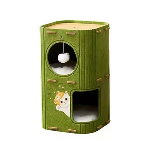 Çok fonksiyonlu kedi ağacı uyku yuvası ile keçe malzemeden yapılmış ses azaltma ve çizilmeye karşı dayanıklı çok kedi kullanımı için Ideal - Product Image 4