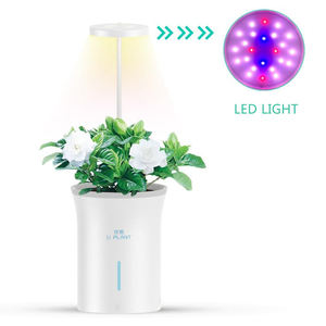Lampe <span class=keywords><strong>Led</strong></span> de croissance de plantes de luxe Pot de fleurs vertical créatif à arrosage automatique Pot de fleurs décoratif <span class=keywords><strong>intérieur</strong></span> - Product Image 3