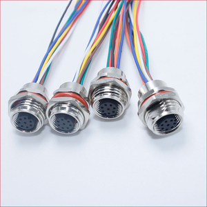 Connecteurs de câble électrique étanches filetés, <span class=keywords><strong>prise</strong></span> femelle argentée, connecteur Rj45 Cat6 8 broches - Product Image 3