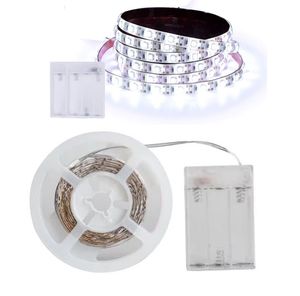 Bande lumineuse <span class=keywords><strong>LED</strong></span> flexible SMD 2835 IP20 alimentée par batterie 50cm 2M <span class=keywords><strong>Ruban</strong></span> lumineux intelligent <span class=keywords><strong>pour</strong></span> rétroéclairage de miroir de maquillage - Product Image 2