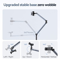 Support de téléphone L59 pour la photographie de produits avec base fixée au sol pour les vidéos sur les réseaux sociaux, idéal pour les solutions photo en gros