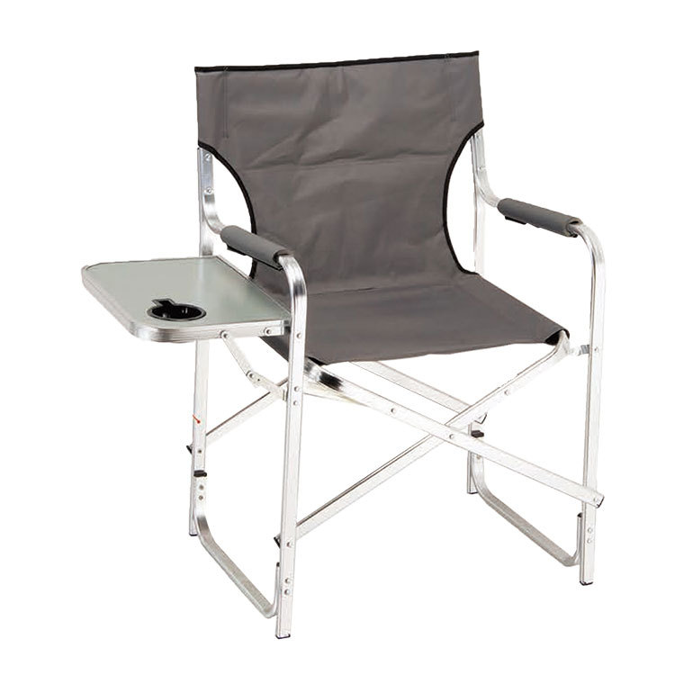 Grand Extérieur Toile Portable En Aluminium Camping Chaise Pliante avec Table D'appoint En Gros À Vendre