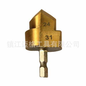 Hexagonal Shank Spade Drill Bit 15 18 24mm Gold Finish For Water Pipe Flaring And Enlarging - Product Image 4