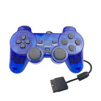Joystick Transparente y Colorido con Cable para Consola PS2, Controlador de Juegos para PS2, Gamepad, JoyPad, Manette