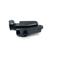 Adaptor Lepas Cepat Headset Walkie Talkie HX-IC-14 ABS untuk ICOM Multi Pin Konversi ke Hirose 6 Pin Radio Dua Arah