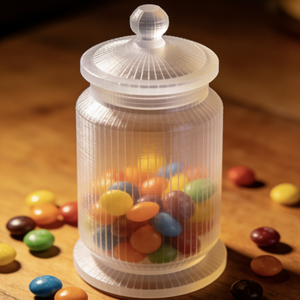 Recipiente Hermético Personalizado Impreso en 3D para 3.5g de Hierbas Culinarias Secas |   Sello de Seguridad Alimentaria |   Área de Etiqueta Personalizada en la Tapa - Product Image 4