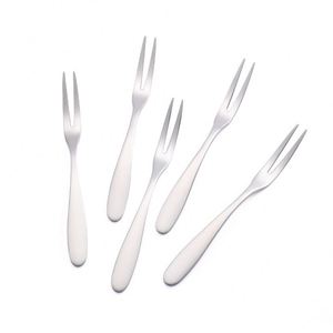 Stainless Steel <b>Forks</b> Multifunctional Tasting Appetizer Cake Dessert Salad Fruit <b>Fork</b> - Product Image 1