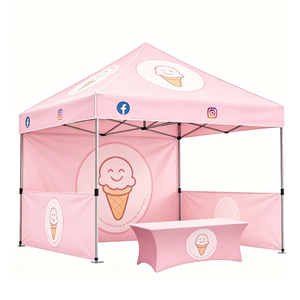 Carpa Plegable Impermeable Personalizada para Interiores/Exteriores, Resistente al Viento, de Aluminio, para Ferias Comerciales, Playa, Vacaciones o Eventos - Product Image 1