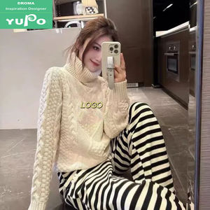 Droma VIP katalog bize ulaşın lüks tasarımcı kıyafetleri ünlü logo yüksek kalite kadın pantolon bayanlar özel Denim kot - Product Image 4