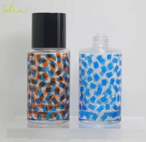 Nuevo producto, impresión cilíndrica, logotipo personalizado, botella de loción de vidrio translúcida de 200ml, botellas de vidrio para embalaje de cosméticos - Product Image 5