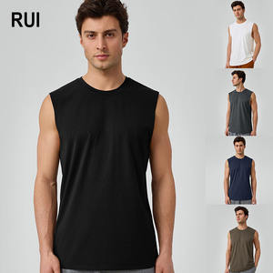 RUIQUWIN Débardeur Sportif Respirant pour Homme, Séchage Rapide, Uni, Épaules Larges, Sans Manches, pour Course à Pied et Gym en Extérieur - Product Image 1