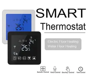 HY08-2WE Programmable WIFI Wireless Thermostat Fan Coil Floor Heating With App Easy Installation