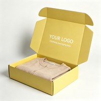 Boîtes de vêtements en gros en carton ondulé, emballage personnalisé pour t-shirts et pulls
